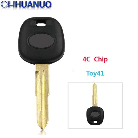 ID4C Chip Transponder Key with TOY41 Blade For Toyota Auto Car ...