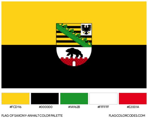 Saxony-Anhalt flag color codes