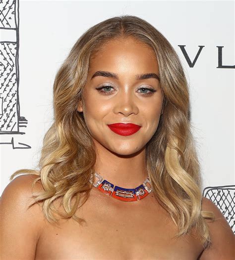 Jasmine Sanders With White Eye Shadow and Red Lips | Patriotic ...