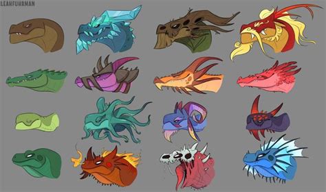 Headz by PookaDoodle on DeviantArt | Dragon art, Elemental dragons, Creature art