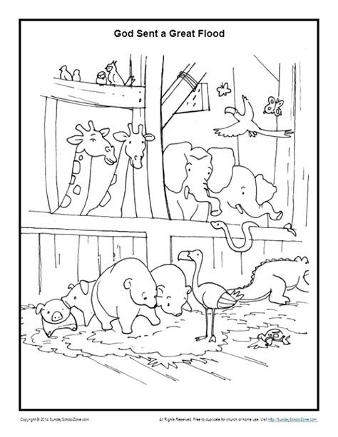 50 Coloring Pages Of Noah's Ark Animals Free - Coloring Pages Printable