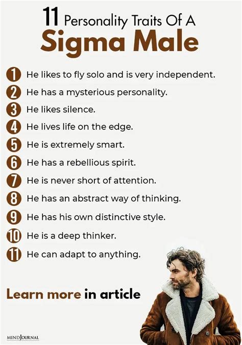 11 Personality Traits Of A Sigma Male That Sets Them Apart | by The Minds Journal | Medium