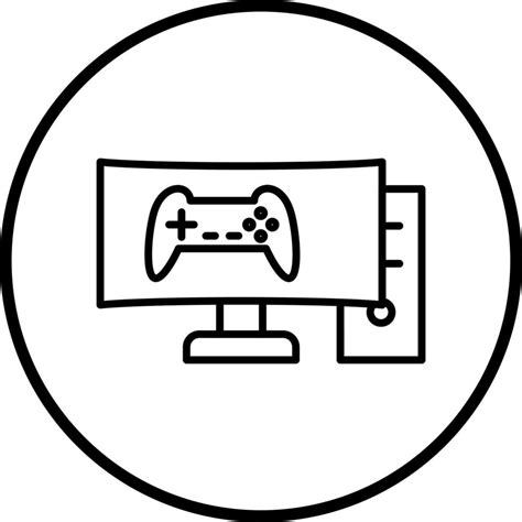 Gaming PC Vector Icon Style 22115875 Vector Art at Vecteezy