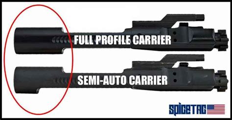 Full-Auto Bolt Carrier vs. Semi-Auto - SpiceTac | AR-15 Parts