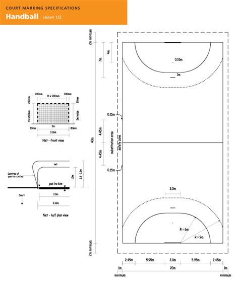 Handball Court Painting | Handball line painting | Handball Lines