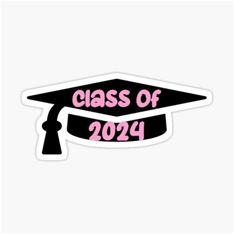 "Class of 2024 Grad Cap " Sticker by masyn-hoke | Redbubble