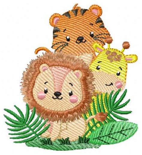 Free Jungle Animals Machine Embroidery Designs - vrogue.co