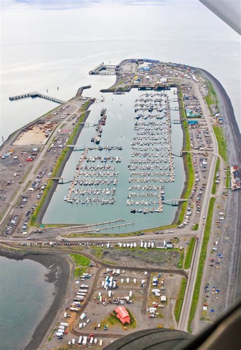 Alaska - Homer Spit Small Boat Harbor Aerial View Editorial Stock Image - Image: 28071324