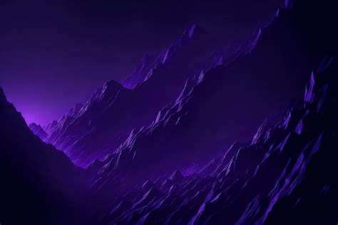 Premium AI Image | Purple mountains in the dark