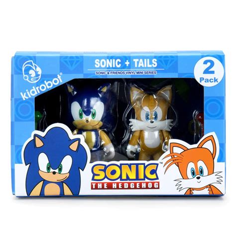 two sonic the hedgehog action figures in a box