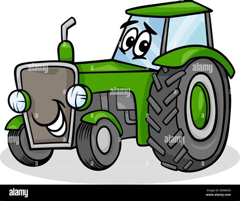 Tractor character cartoon illustration hi-res stock photography and ...