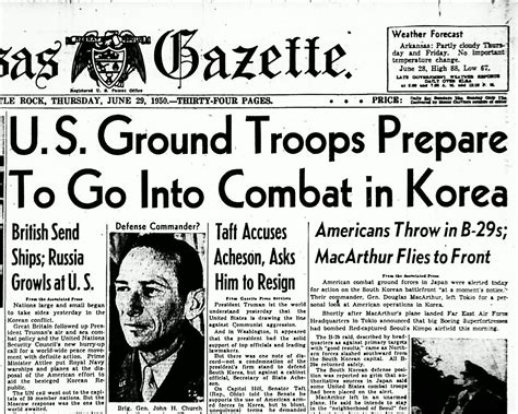 The Butler Center for Arkansas Studies: Headlines from the past: June 29, 1950