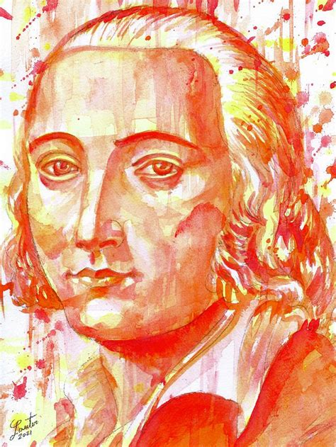 FRIEDRICH HOLDERLIN - watercolor portrait .2 Painting by Fabrizio Cassetta - Pixels