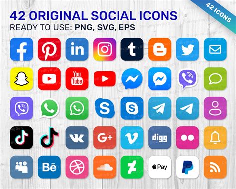 Free social media svg icons - previewffop