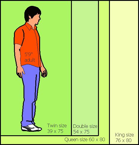 Bed size comparison