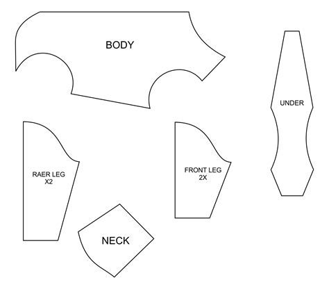 Sewing Patterns Horse - 10 Free PDF Printables | Printablee