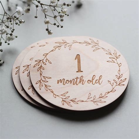 Wooden baby milestone cards – Artofit