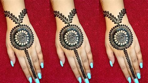 Easy Simple Circle Mehndi Design For Kids - dimecorazonteestoyescuchando