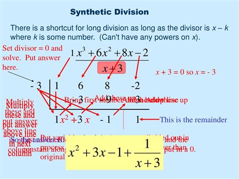 PPT - Dividing Polynomials Using Synthetic Division PowerPoint Presentation - ID:6112793