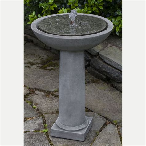 Contemporary Cirrus Bird Bath Fountain Kinsey Garden Decor