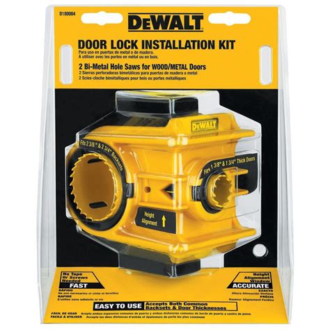 DEWALT Door Lock Installation Kit-D180004 - The Home Depot