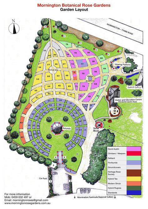 Map of Rose Garden – Mornington Botanical Rose Gardens Inc