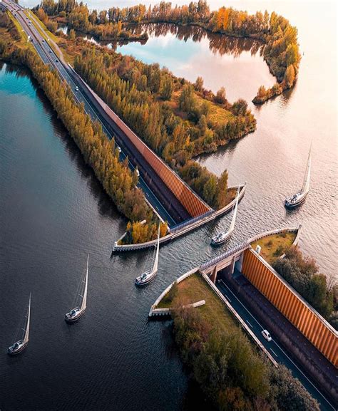 Veluwemeer Aqueduct: Water Bridge From The Netherlands