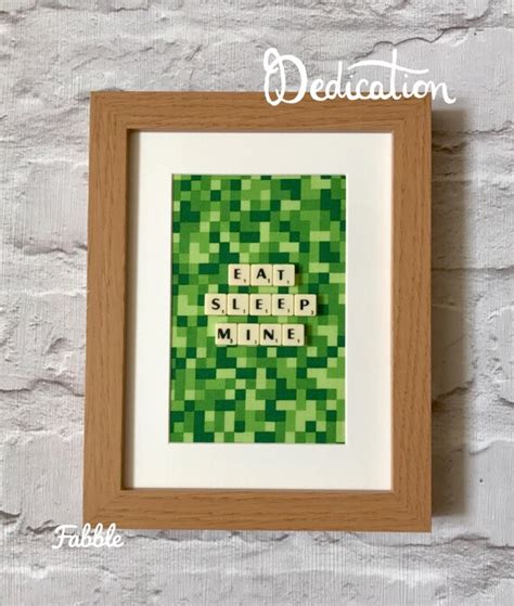 Minecraft inspired wall art minecraft wall decor minecraft | Etsy