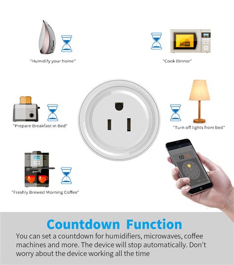 Smart Plug Tuya Smart Life Work with Google Home Amazon Alexa WiFi Wireless US Mini WiFi Smart Plug