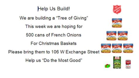 FRENCH FRIED ONIONS! How... - The Salvation Army Freeport | Facebook