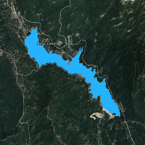 Bass Lake Fishing Map