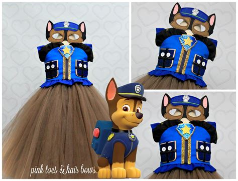 Paw patrol Costume- Chase costume- chase paw patrol tutu dress-paw pat ...