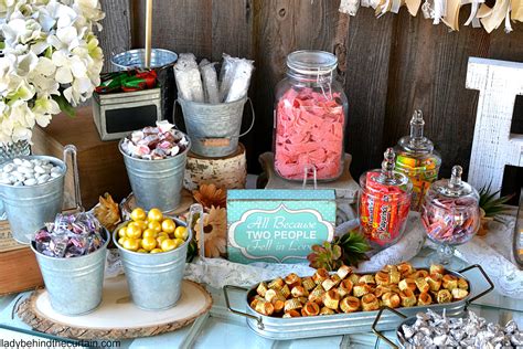 Rustic Wedding Candy Buffet