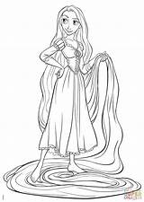 Printable Rapunzel Coloring Pages sketch template
