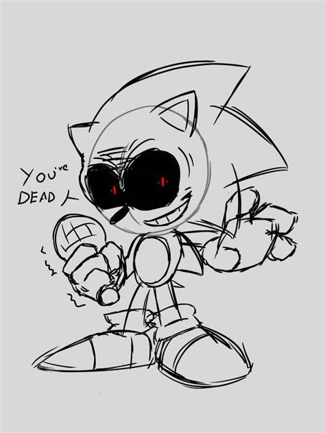 Sonic.exe sketch by XistTheArtist on DeviantArt