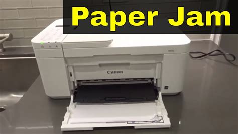 How To Fix A Paper Jam On Canon Pixma TR4500 Printer-Full Tutorial - YouTube