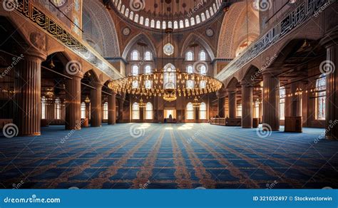 Design Blue Mosque Interior Stock Image - Image of mihrab, design: 321032497