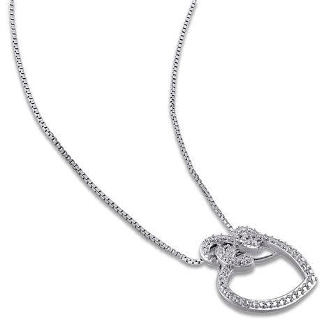 Heart Necklace 1/20 ct tw Diamonds Sterling Silver | Jared