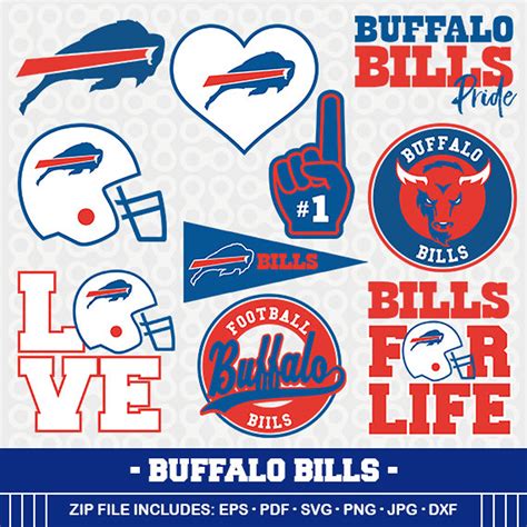 Buffalo Bills SVG File – Vector Design in, Svg, Eps, Dxf, and Jpeg Format for Cricut and ...