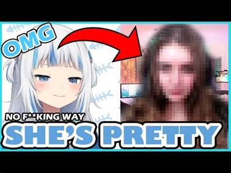 GAWR GURA ACCIDENTALLY SHOWS REAL FACE ON STREAM!!... | Gawr Gura ...