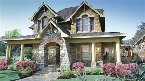 Plan 16808WG: Cedar & Stone Cottage with Detached Garage | Cottage house plans, House plans ...