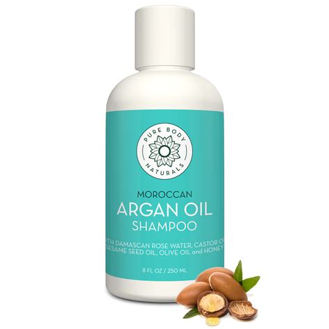 Argan Oil Hydrating Shampoo, for All Hair Types | Pure Body Naturals