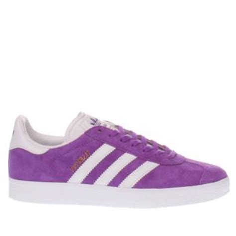 womens purple adidas gazelle suede trainers | schuh