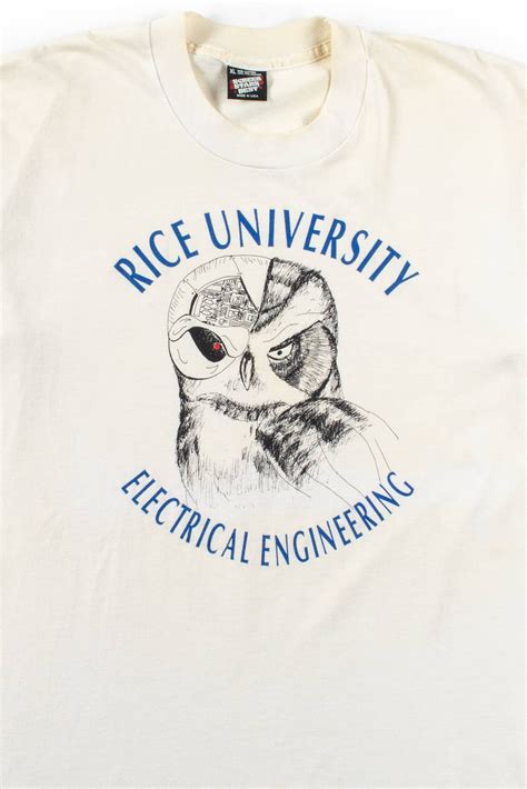 Rice University Terminator Owl Vintage T-Shirt - Ragstock.com