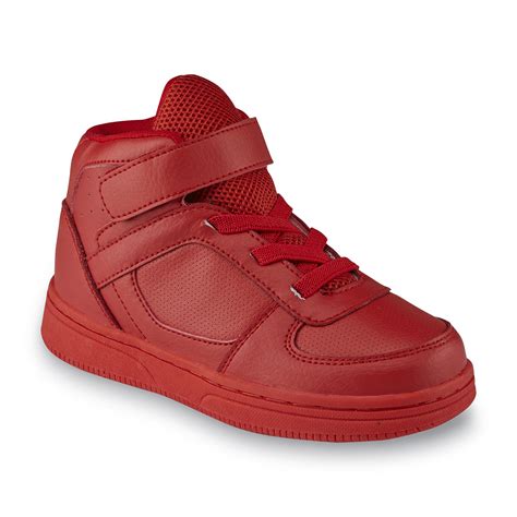 Athletech Boy's Trinket Red High-Top Basketball Shoe