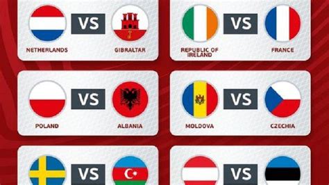 Live INews TV! Jadwal Bola Kualifikasi Euro 2024 Malam Ini, Ada Irlandia vs Prancis dan Spanyol ...