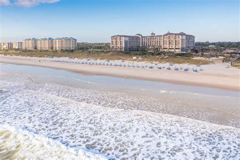 The Ritz-Carlton, Amelia Island Resort – Fernandina Beach, FL, USA – Exterior Aerial Beach View ...