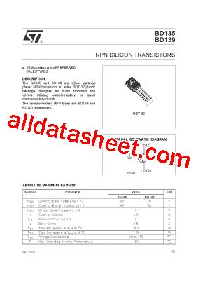 BD139 Datasheet(PDF) - STMicroelectronics