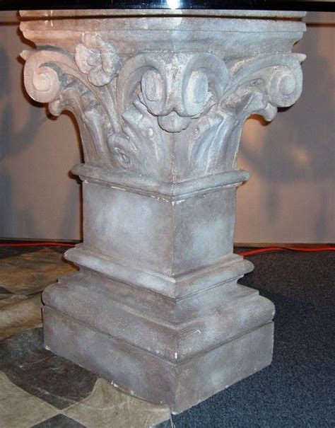 Stone Pedestal Table Base For Sale at 1stDibs | stone pedestal base for ...