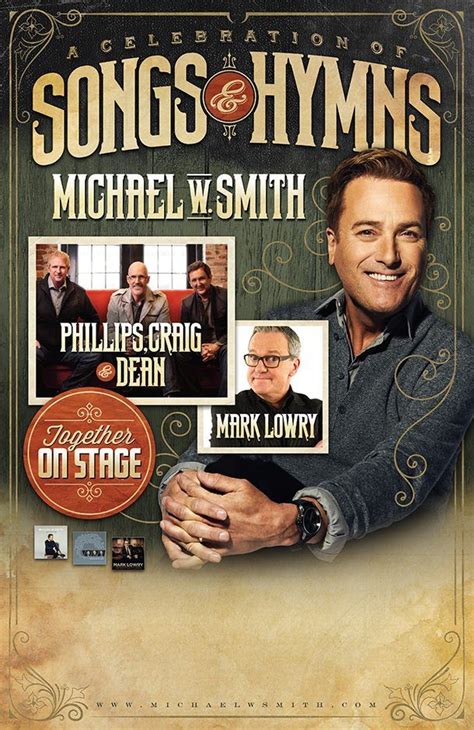 Michael W. Smith — Songs & Hymns Poster | Songs, Concert tickets ...